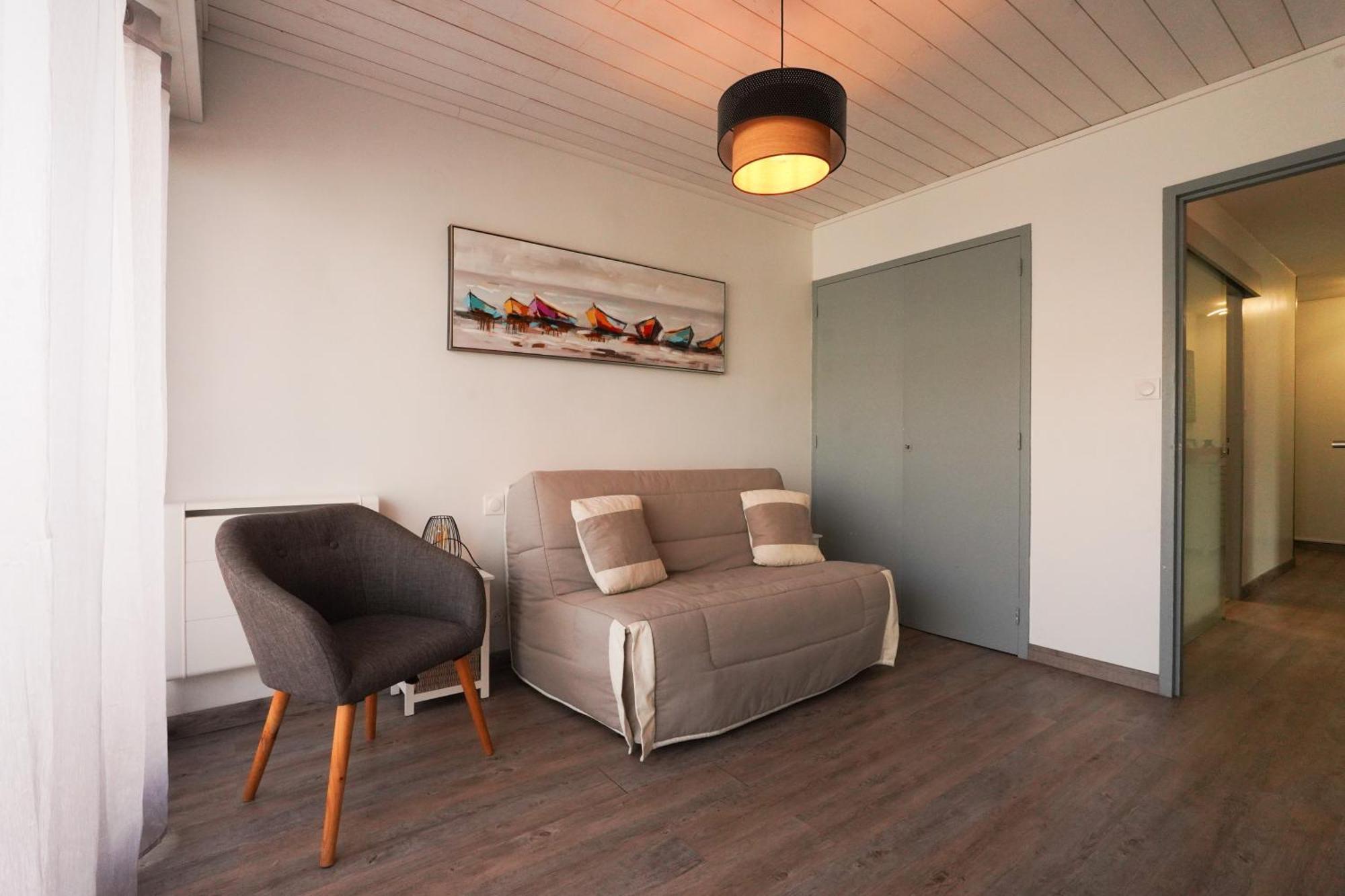 Superbe Appart.55M2 - 200M Ocean Et Parking Бискаррос Экстерьер фото