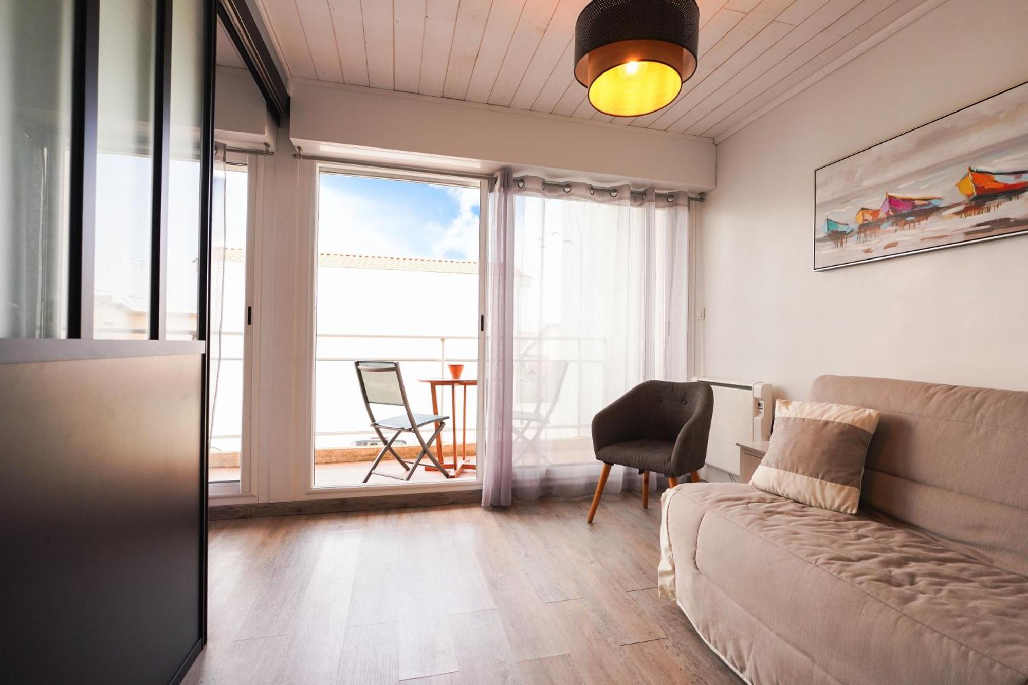 Superbe Appart.55M2 - 200M Ocean Et Parking Бискаррос Экстерьер фото